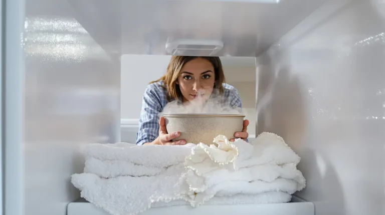 Adieu la glace dans le congélateur : l’astuce simple et redoutable pour un appareil toujours propre, efficace et sans givre