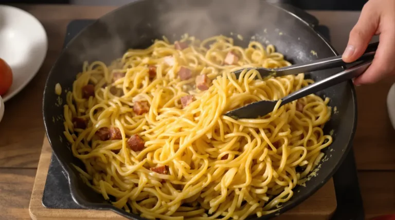 Depuis que j'ai compris cette technique hors du feu, mes carbonara ont enfin le goût d'une vraie trattoria romaine Depuis que j'ai compris cette technique hors du feu, mes carbonara ont enfin le goût d'une vraie trattoria romaine