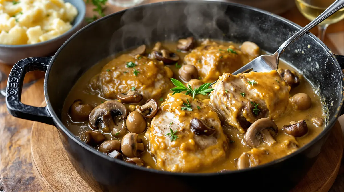 J’ai préparé ce filet mignon aux champignons et moutarde : fondant, crémeux, prêt en 30 minutes J’ai préparé ce filet mignon aux champignons et moutarde : fondant, crémeux, prêt en 30 minutes