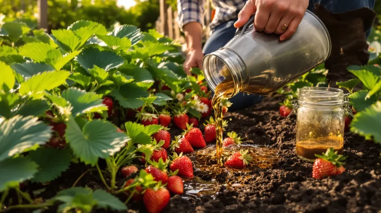 Les fraisiers donnent de plus gros fruits si on les arrose au printemps avec cet ingrédient de cuisine