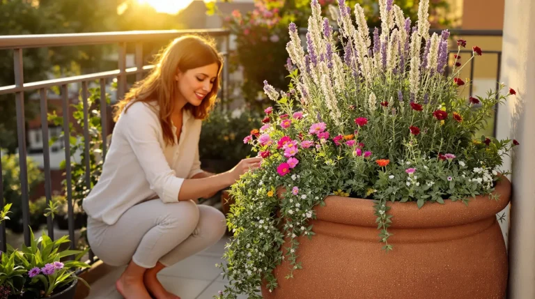 Ce gros pot sur votre balcon : 5 plantes à associer dès maintenant pour un jardin qui éveille 5 sens
