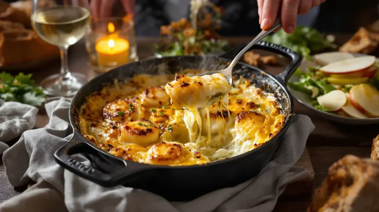 Gratin poireaux–Saint-Jacques : si simple à préparer, parfait pour un vrai repas de fête