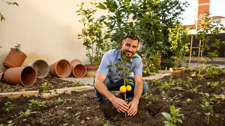 J'ai un jardin, et j'en profite surtout pour mes arbres fruitiers qui étaient avant sur mon balcon J'ai un jardin, et j'en profite surtout pour mes arbres fruitiers qui étaient avant sur mon balcon