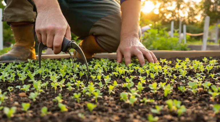 Potager : cette technique de semis des maraîchers évite les mauvaises herbes et des heures de désherbage Potager : cette technique de semis des maraîchers évite les mauvaises herbes et des heures de désherbage