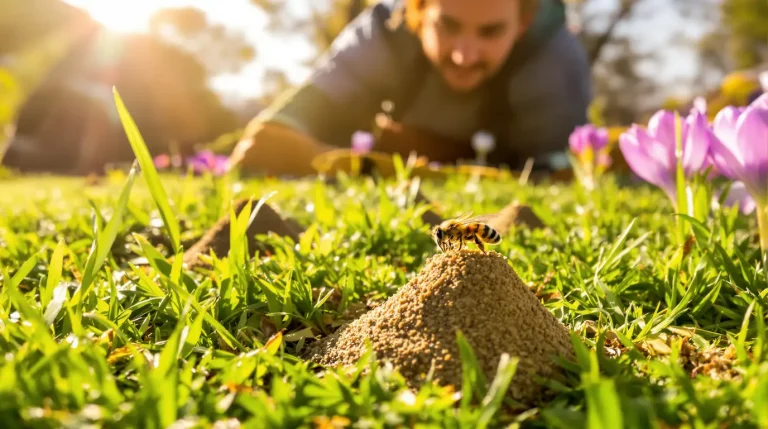Abeilles minières : ces petits trous dans votre pelouse sont une vraie bonne nouvelle pour le jardin Abeilles minières : ces petits trous dans votre pelouse sont une vraie bonne nouvelle pour le jardin