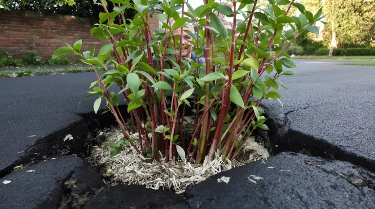 Depuis 2025, cette plante qui fend l’asphalte est interdite à la vente et au transport dans l’UE Depuis 2025, cette plante qui fend l’asphalte est interdite à la vente et au transport dans l’UE