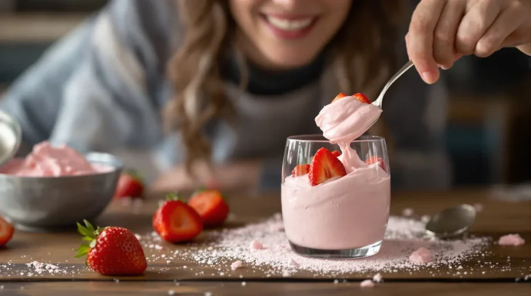 Fraises : j’ai fait ce dessert 2 ingrédients sans cuisson, le plus simple et gourmand du printemps Fraises : j’ai fait ce dessert 2 ingrédients sans cuisson, le plus simple et gourmand du printemps