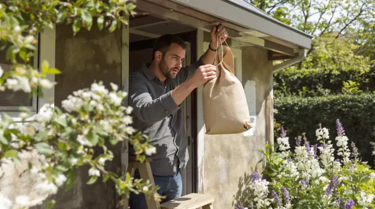 Frelons asiatiques : l’astuce gratuite du sac en papier kraft protège jardin et abeilles dès ce printemps