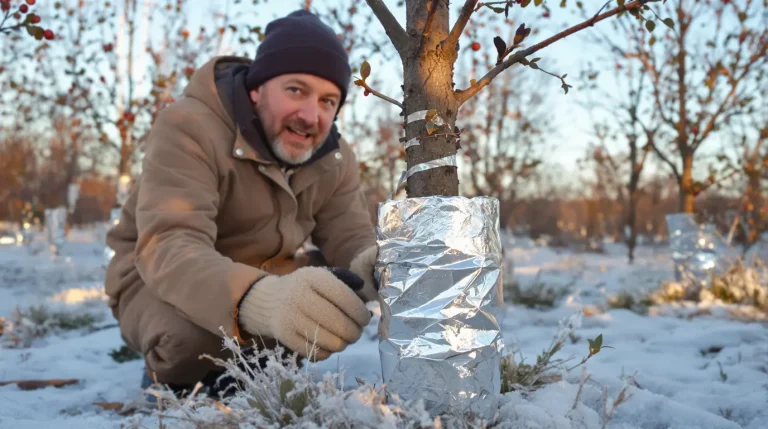 Il suffit d’un rouleau d’aluminium pour sauver ses arbres fruitiers et éviter les dégâts chaque hiver Il suffit d’un rouleau d’aluminium pour sauver ses arbres fruitiers et éviter les dégâts chaque hiver