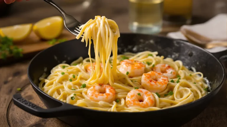 Linguine aux poireaux, crème onctueuse et crevettes : la recette savoureuse qui change des pâtes Linguine aux poireaux, crème onctueuse et crevettes : la recette savoureuse qui change des pâtes
