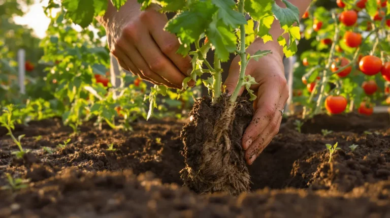 Plantez cette feuille au pied de vos tomates : elle booste vraiment votre récolte au potager