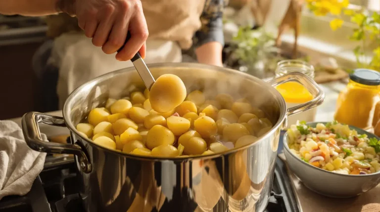 Salade de pommes de terre : la bonne façon de les cuire pour un résultat parfait Salade de pommes de terre : la bonne façon de les cuire pour un résultat parfait