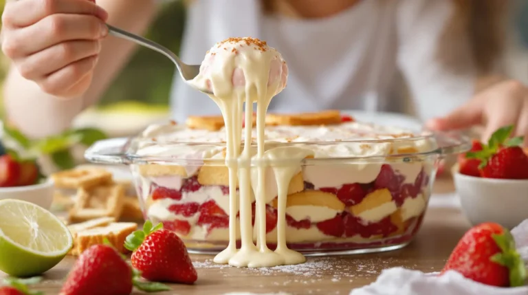 Tiramisu aux fraises : depuis que j’ai découvert cette recette légère sans mascarpone, je fais celle-ci Tiramisu aux fraises : depuis que j’ai découvert cette recette légère sans mascarpone, je fais celle-ci