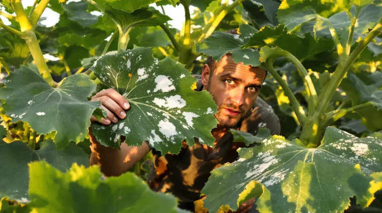 Comment j’élimine l’oïdium sur mes courgettes, ce champignon repérable à ses feuilles blanches Comment j’élimine l’oïdium sur mes courgettes, ce champignon repérable à ses feuilles blanches