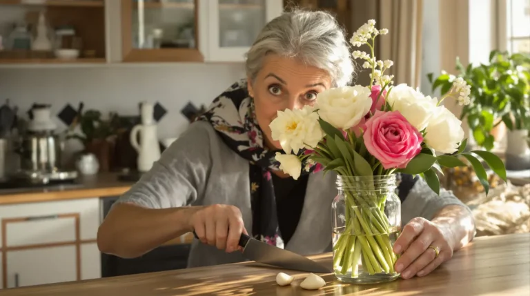L’astuce de la gousse d’ail dans le vase : le secret des grands-mères pour garder vos fleurs fraîches L’astuce de la gousse d’ail dans le vase : le secret des grands-mères pour garder vos fleurs fraîches