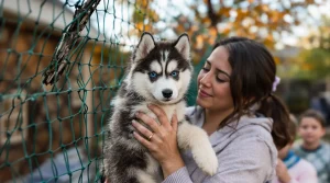 Le Pomsky de 7 mois disparaît du jardin grillagé : 2 semaines plus tard, la famille le retrouve