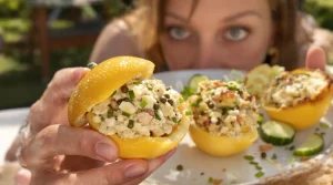 Mes citrons farcis au thon, plus frais que le classique melon-jambon et toujours aussi surprenants