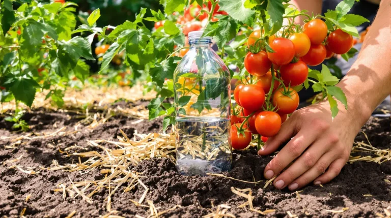 Pourquoi les jardiniers enterrent des bouteilles au pied des tomates et agrumes avant la chaleur Pourquoi les jardiniers enterrent des bouteilles au pied des tomates et agrumes avant la chaleur