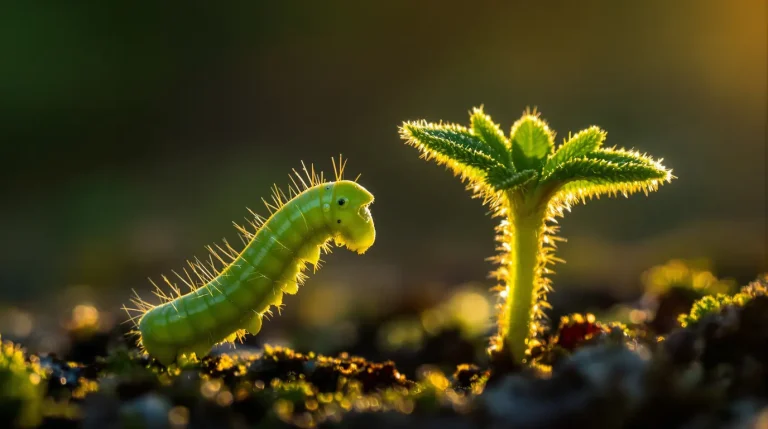 Quand une chenille mâche une feuille, la plante d’à côté l’entend et se défend avant d’être touchée Quand une chenille mâche une feuille, la plante d’à côté l’entend et se défend avant d’être touchée