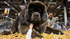 Salon de l’Agriculture : ce Dogue du Tibet mayennais, « champion de France », rêve du Concours général