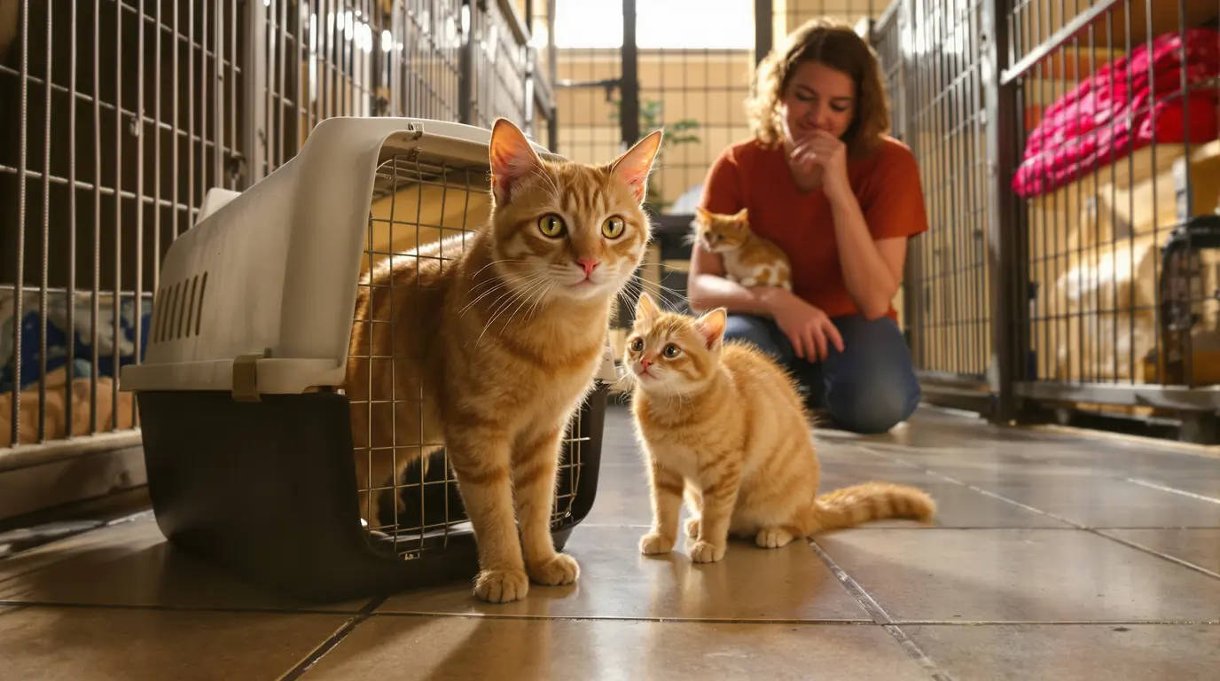 Tombés amoureux d’une chatte de refuge, ils l’adoptent et reconstituent enfin sa petite famille Tombés amoureux d’une chatte de refuge, ils l’adoptent et reconstituent enfin sa petite famille